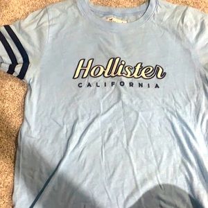 blue hollister shirt